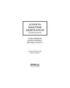 London Maritime Arbitration (Instant Digital Access Code Only) 9781138845046