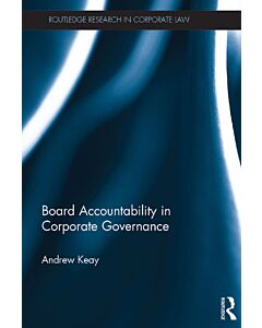 Board Accountability in Corporate Governance (Instant Digital Access Code Only) 9780415725538