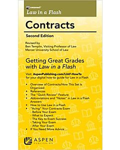 Law In A Flash Flashcards: Contracts 9781543805796