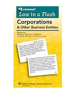 Law In A Flash Flashcards: Corporations 9781454824954