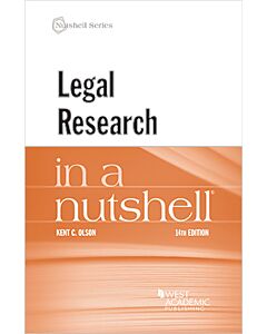 Law in a Nutshell: Legal Research 9781636590639