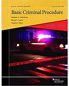 Black Letter Series: Basic Criminal Procedure 9781647084851