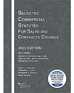 Selected Commercial Statutes for Sales and Contracts Courses 9798887860169