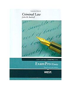 Exam Pro Series: Criminal Law 9780314232953