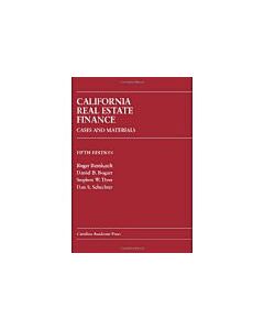 California Real Estate Finance 9781594603778