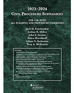Civil Procedure Supplement, for Use with All Pleading and Procedure Casebooks 9798887860183