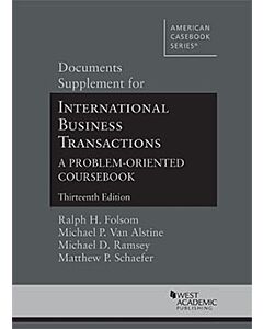 Documents Supplement for International Business Transactions 9781640202573