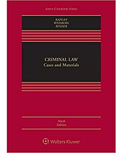 Criminal Law: Cases and Materials (Connected eBook with Study Center + Connected Quizzing) (Instant Digital Access Code Only) 9781543845129