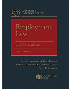 Employment Law, Cases and Materials (University Casebook Series) (Used) 9781685612504