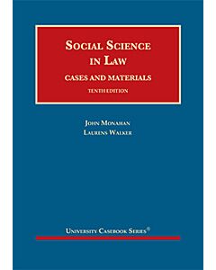 Social Science in Law, Cases and Materials (University Casebook Series) 9781647083090
