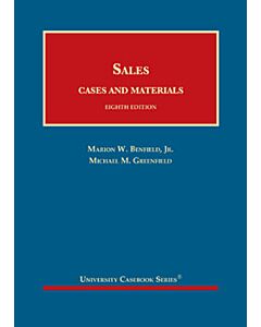 Sales, Cases and Materials (University Casebook Series) (Used) 9780314290762