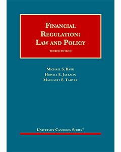 Financial Regulation: Law and Policy (University Casebook Series) (Used) 9781647084837