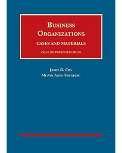 Business Organizations, Cases and Materials, Concise (University Casebook Series) (Used) 9781683288619