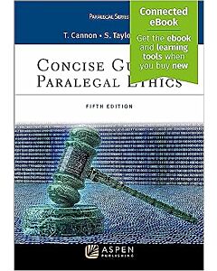 Concise Guide to Paralegal Ethics (w/ Connected eBook) (Instant Digital Access Code Only) 9798889063797