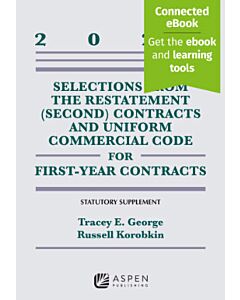 Selections from the Restatement (Second) Contracts and Uniform Commercial Code for First-Year Contracts Supplement (Instant Digital Access Code Only) 9798889061526