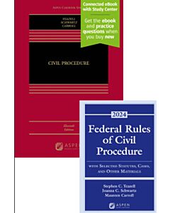 Civil Procedure (w/ Connected eBook with Study Center) & Federal Rules of Civil Procedure with Selected Statutes (Bundle Set) 9798892075855