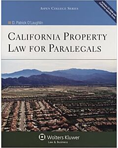 California Property Law for Paralegals (w/ Law Simulation Series access) 9781454840329