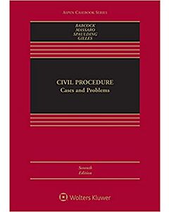 Civil Procedure: Cases and Problems (Connected eBook with Study Center + Print Book + Connected Quizzing) 9781543844894