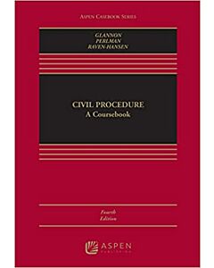 Civil Procedure: A Coursebook (Connected eBook with Study Center + Connected Quizzing + PracticePerfect) (Instant Digital Access Code Only) 9781543844818