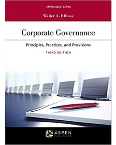Corporate Governance: Principles and Practice (Connected eBook + Connected Quizzing) (Instant Digital Access Code Only) 9798886141115