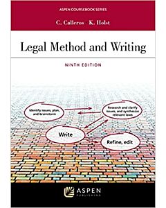 Legal Method and Writing (Connected eBook with Study Center + Connected Quizzing) (Instant Digital Access Code Only) 9798886141245