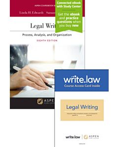 Legal Writing: Process, Analysis, and Organization (Connected eBook with Study Center + Write.law) (Instant Digital Access Code Only) 9798886142891