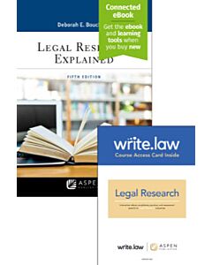 Legal Research Explained (Connected eBook + Print Book + Write.law) 9798886144253