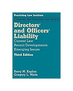 Directors' & Officers' Liability 9781402424892