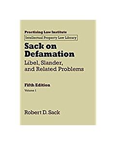 Sack on Defamation (2 Vols.) 9781402428500