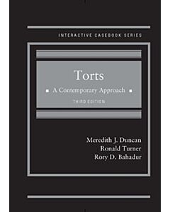 Torts: A Contemporary Approach (Interactive Casebook Series) 9781640200708