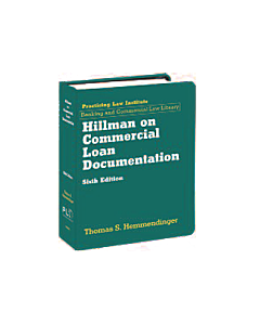 Hillman on Commercial Loan Documentation 9781402420689